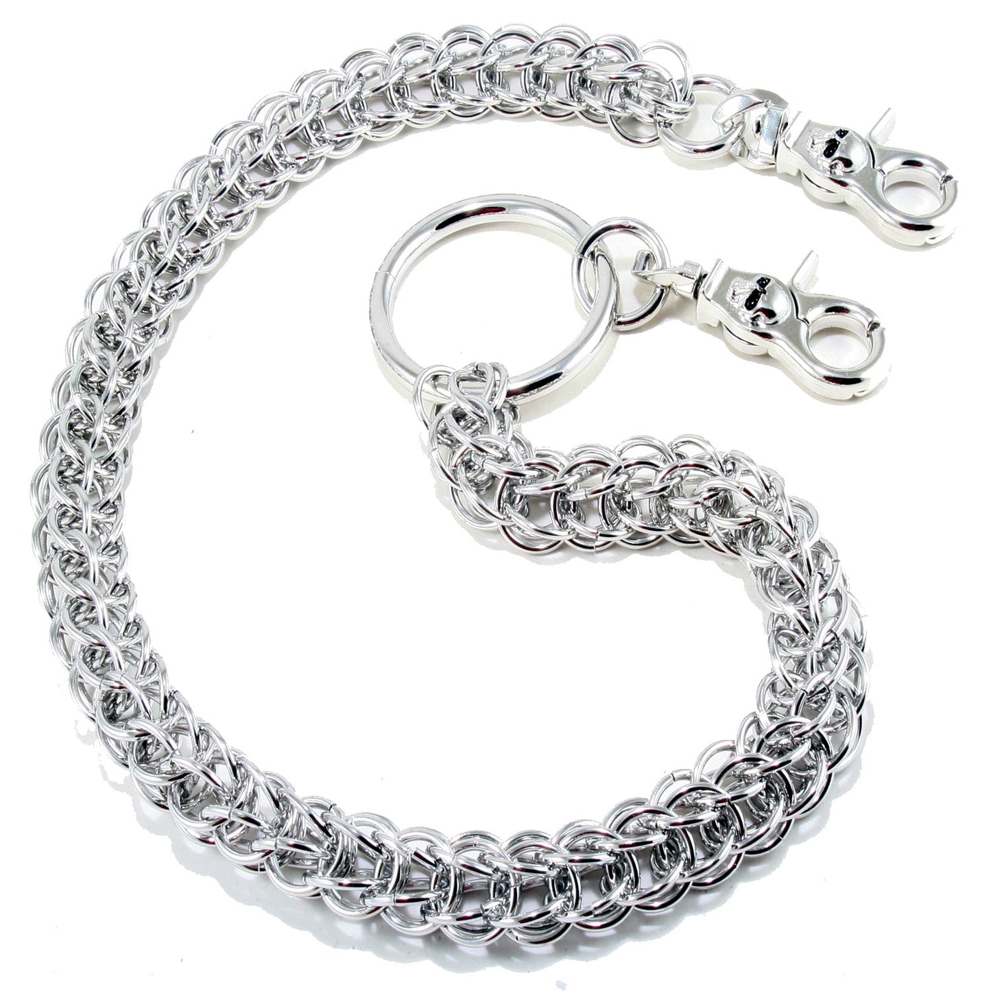 DK Heavy Monster Rope Biker Trucker Key Jean Wallet Chain (26") Silver CS05