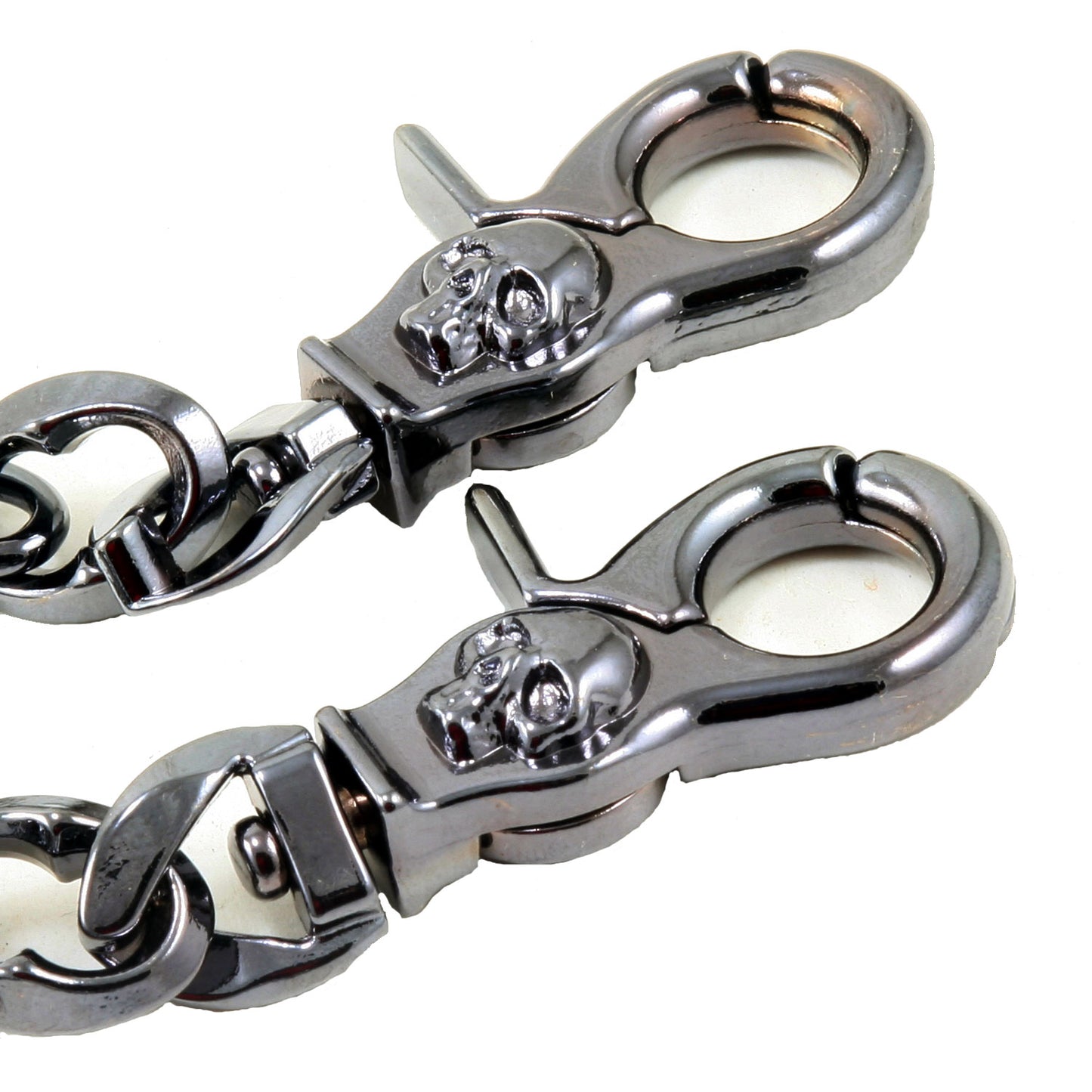 DK Heavy Skull Bone Trucker Rocker Biker Key Jean Wallet Chain (26.5") Silver CS112