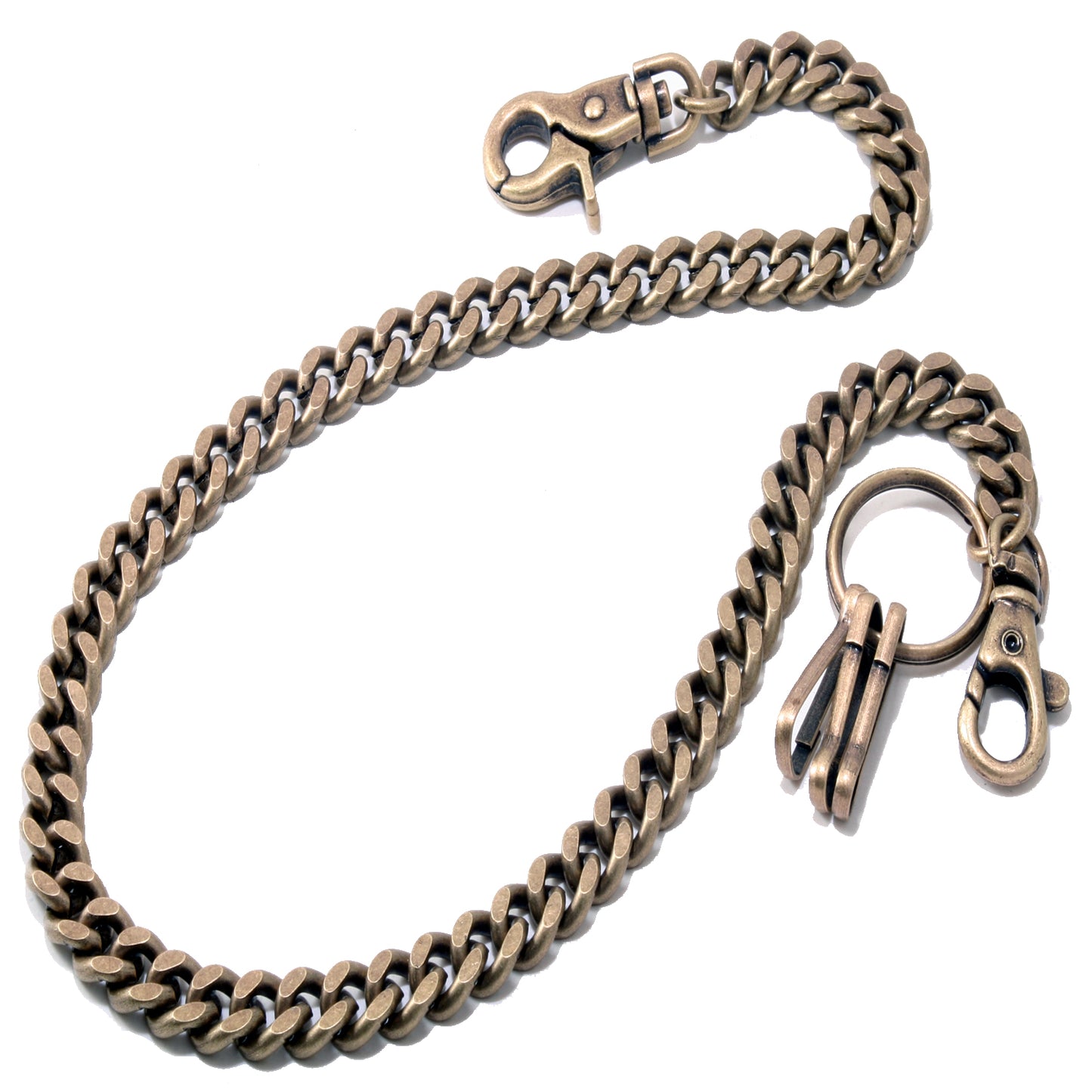 DK EMO Thick Basic Biker Trucker Keychain Key Jean Wallet Chain (23") BRN,SLV,BLK CS150MLT