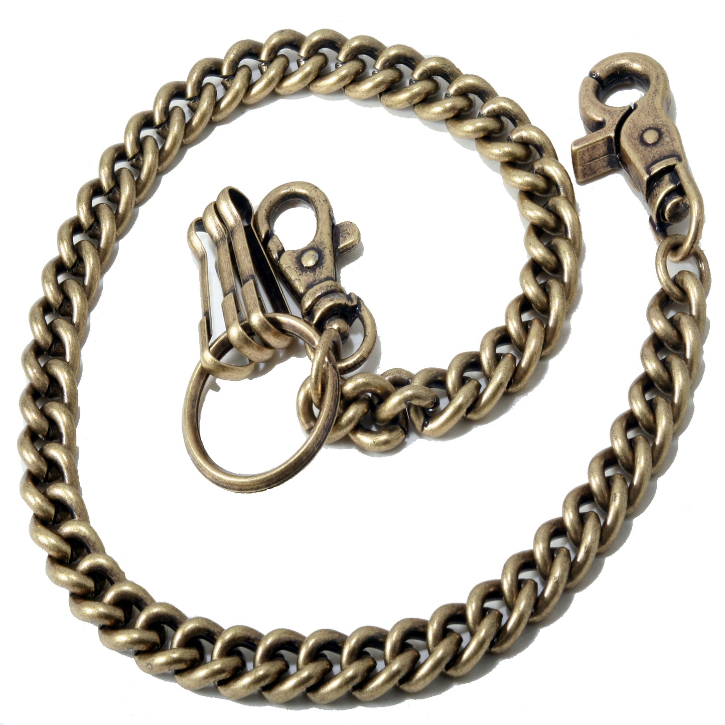 DK EMO Thick Basic Biker Trucker Keychain Key Jean Wallet Chain (21") SLV/BLK/BRN CS152MLT