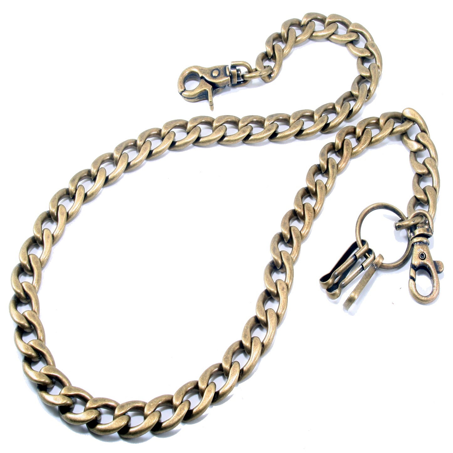 DK EMO Strong Basic Heavy Biker Trucker Key Jean Wallet Chain (23/30") RN/SLV/BLK CS47MLT