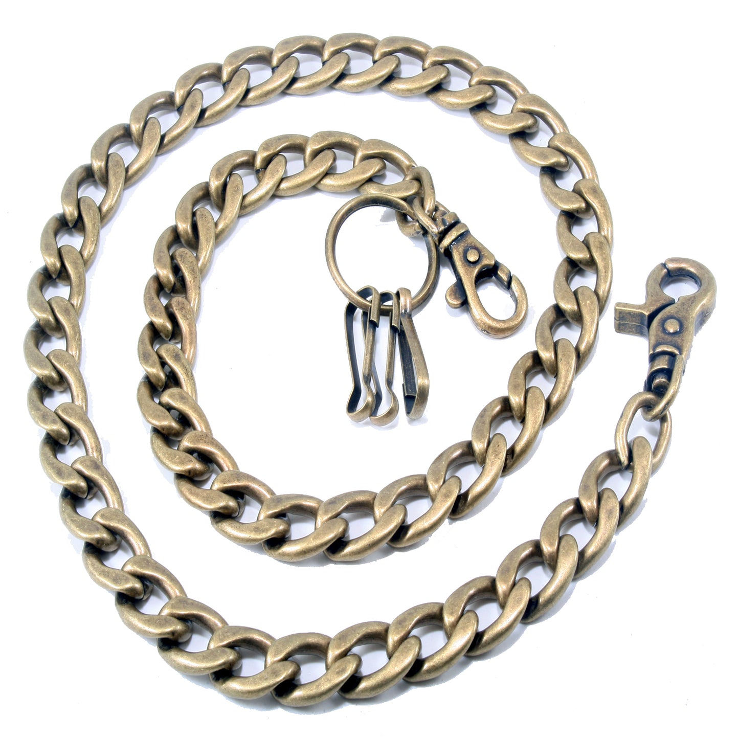 DK EMO Strong Basic Heavy Biker Trucker Key Jean Wallet Chain (23/30") RN/SLV/BLK CS47MLT
