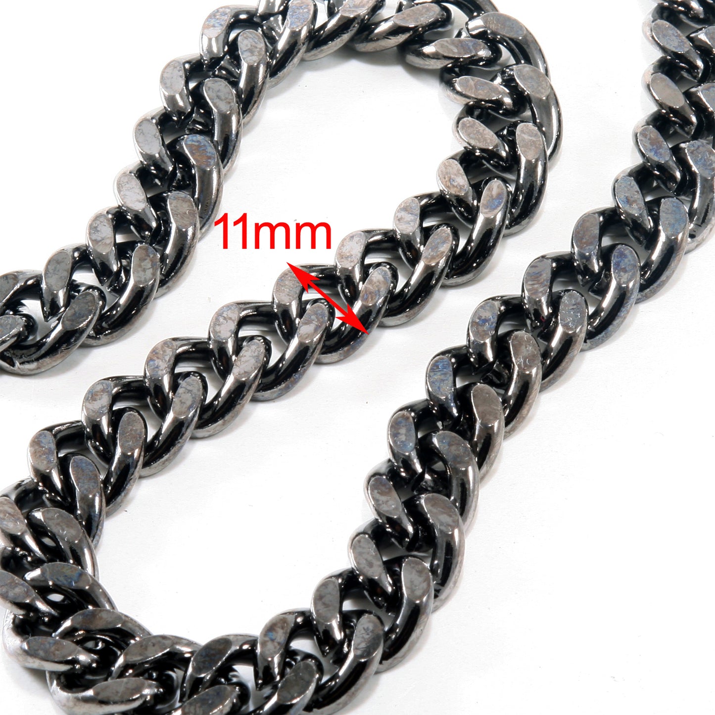 DK EMO Thick Basic Biker Trucker Keychain Key Jean Wallet Chain (23") BRN,SLV,BLK CS150MLT