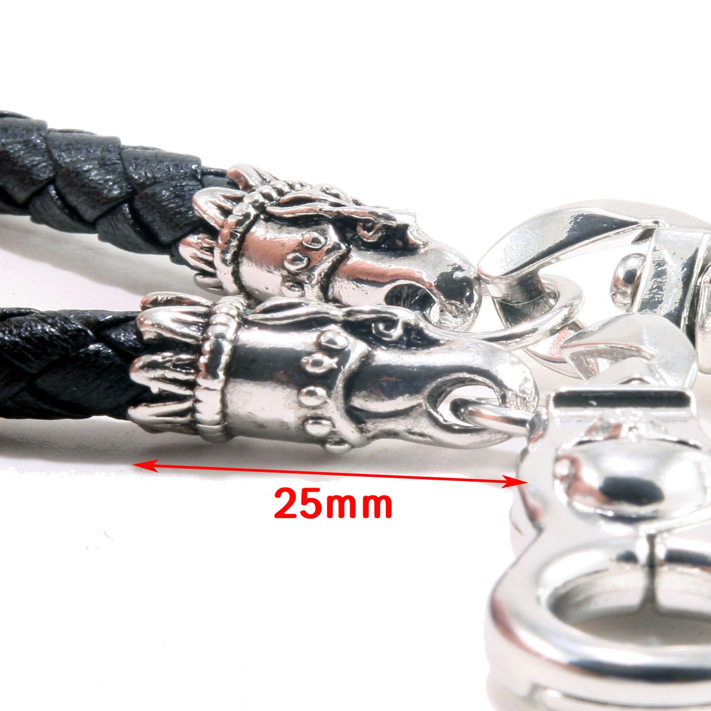 DK Eagle Head & Gothic Trucker Biker Key Jean Wallet Chain (28.5") Black CS16