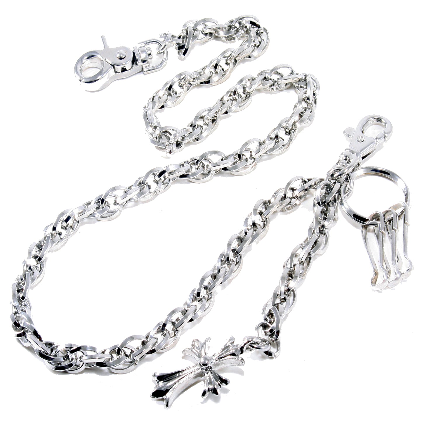 DK Cross Pendant Link Biker Trucker Key Jean Wallet Chain (26.5") CS42MLT