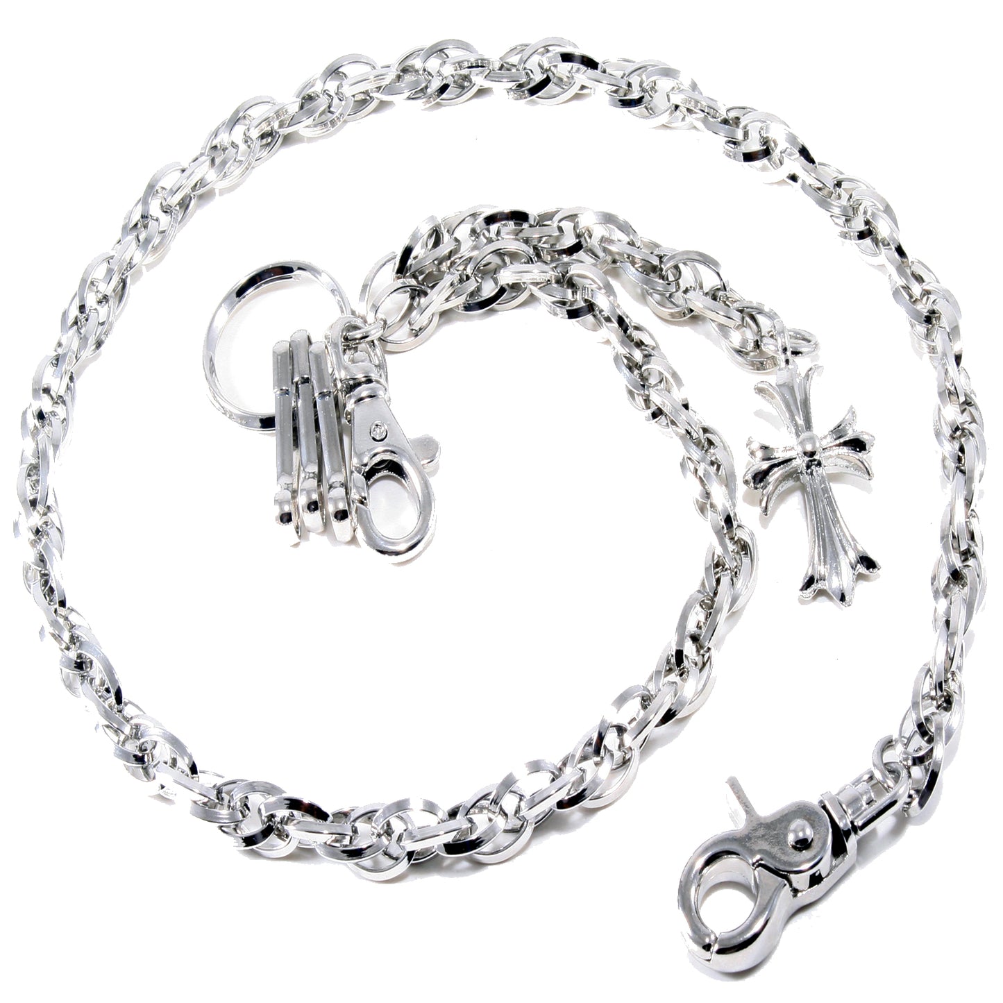 DK Cross Pendant Link Biker Trucker Key Jean Wallet Chain (26.5") CS42MLT