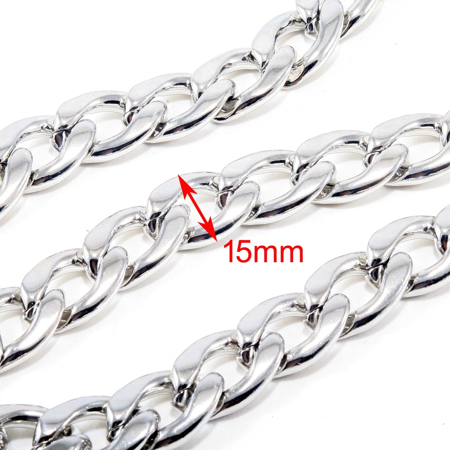 DK EMO Strong Basic Heavy Biker Trucker Key Jean Wallet Chain (23/30") RN/SLV/BLK CS47MLT