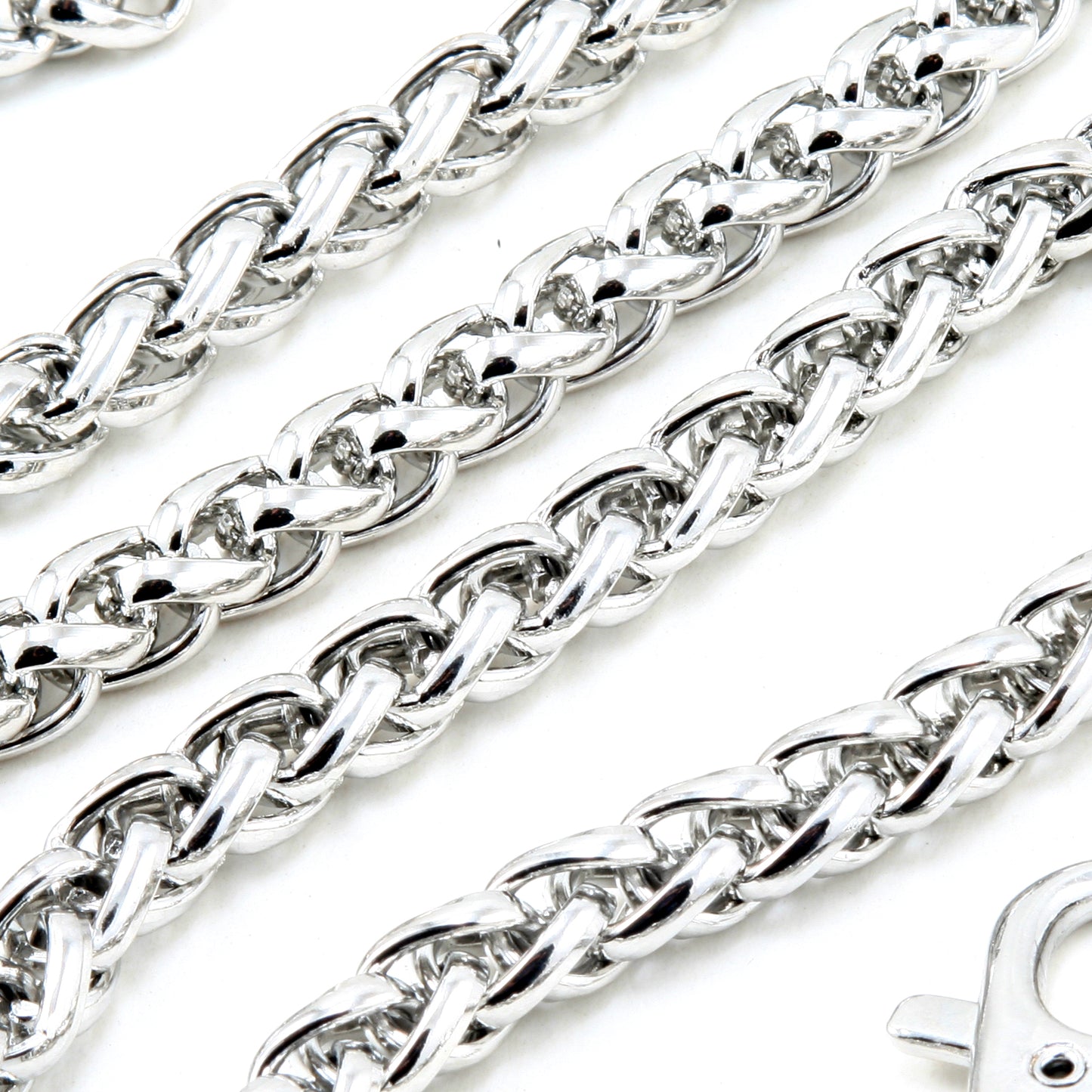 DK Pendant Basic Strong Biker Trucker Key Jean Wallet Chain (27") SLV/BLK CS147MLT