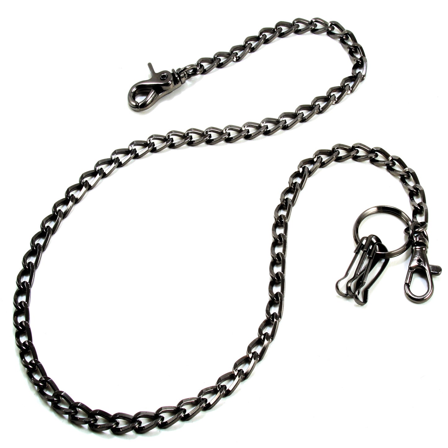 DK Marble Simple Strong Classic Biker Key Jean Wallet Chain (22"/30") SLV/BLK/BRN CS24MLT