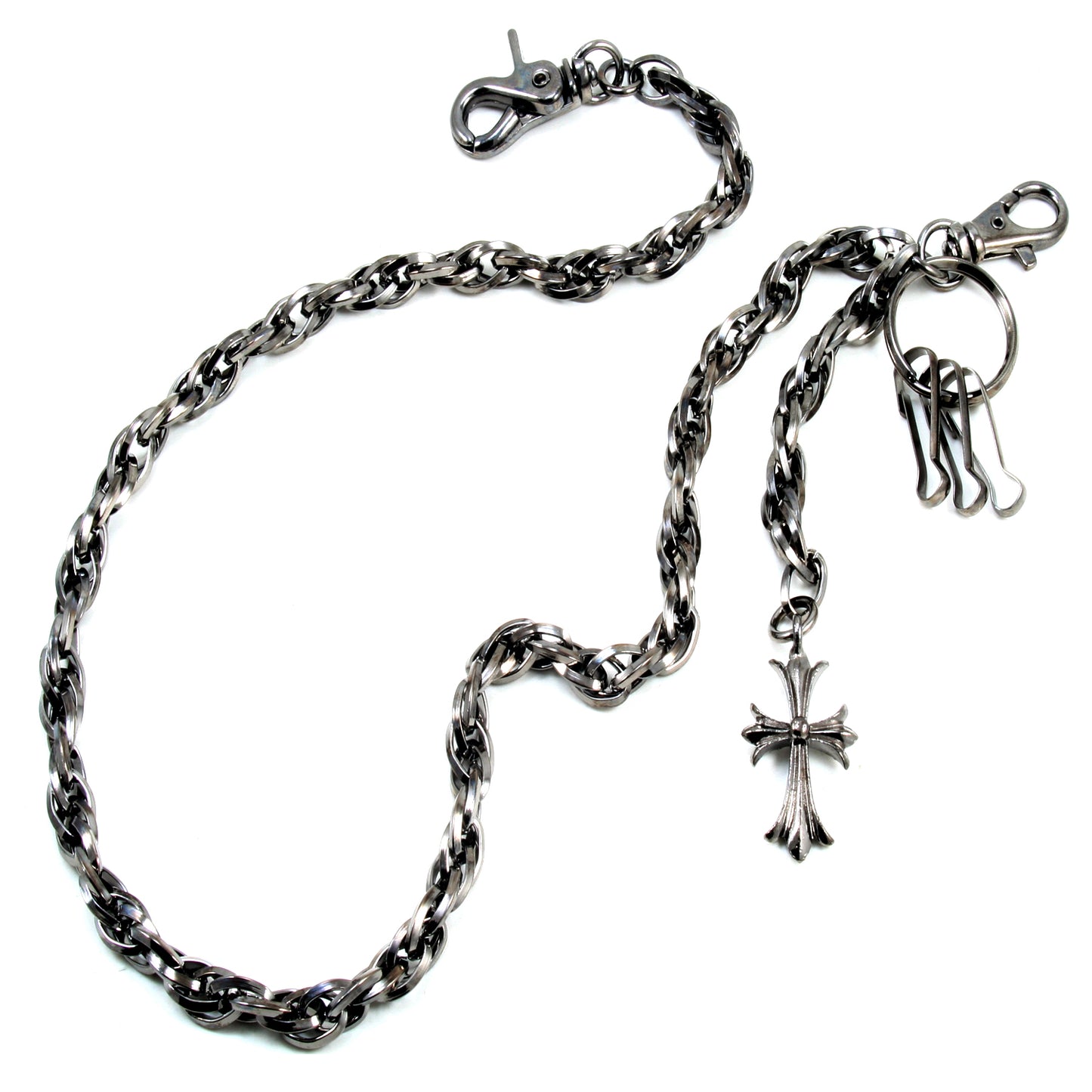 DK Cross Pendant Link Biker Trucker Key Jean Wallet Chain (26.5") CS42MLT