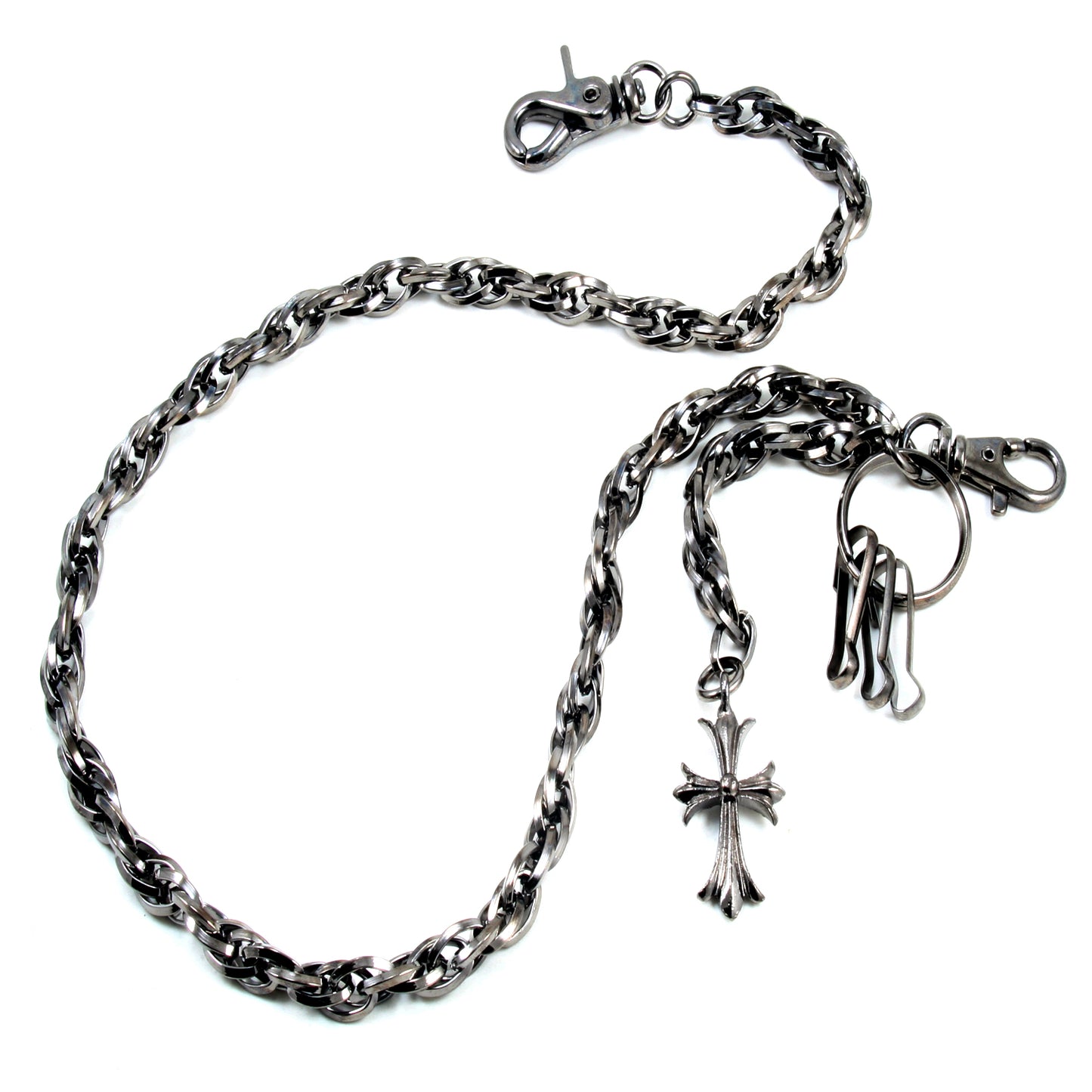 DK Cross Pendant Link Biker Trucker Key Jean Wallet Chain (26.5") CS42MLT