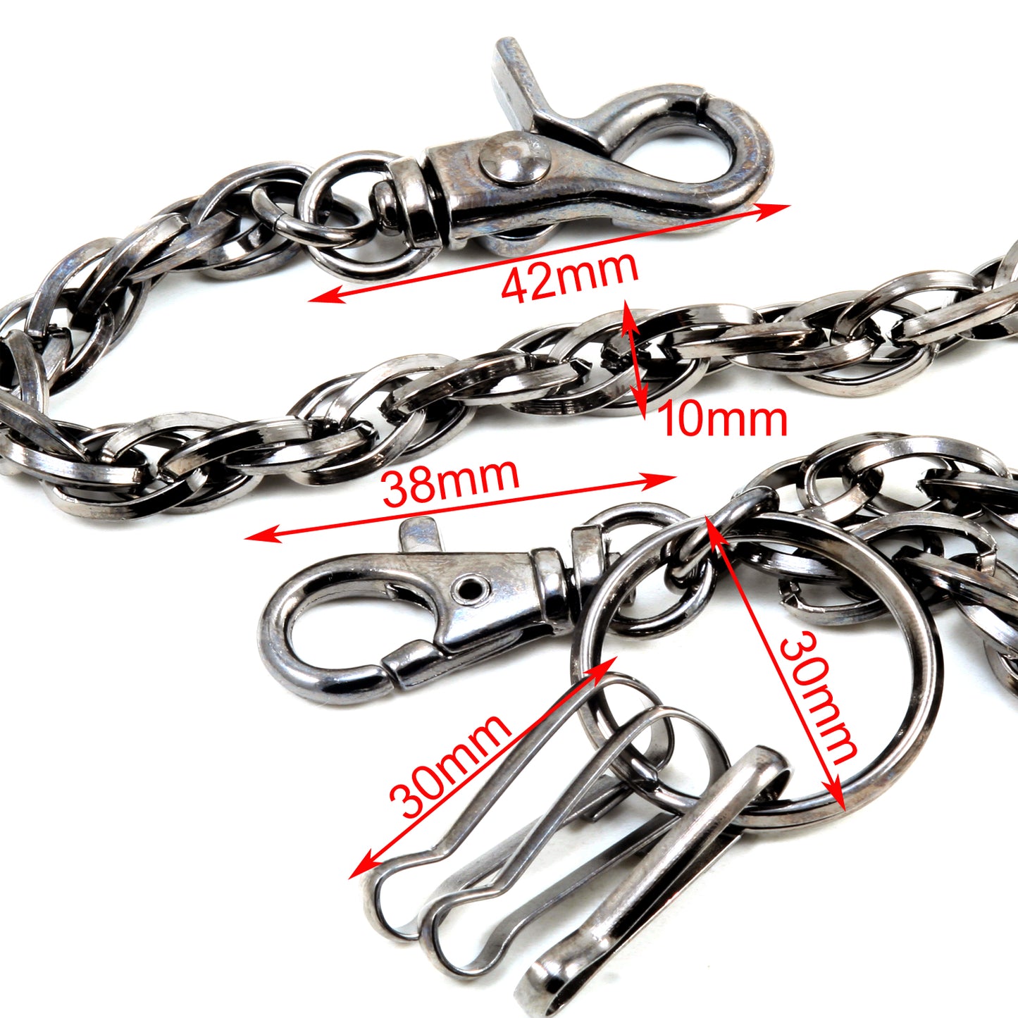 DK Cross Pendant Link Biker Trucker Key Jean Wallet Chain (26.5") CS42MLT