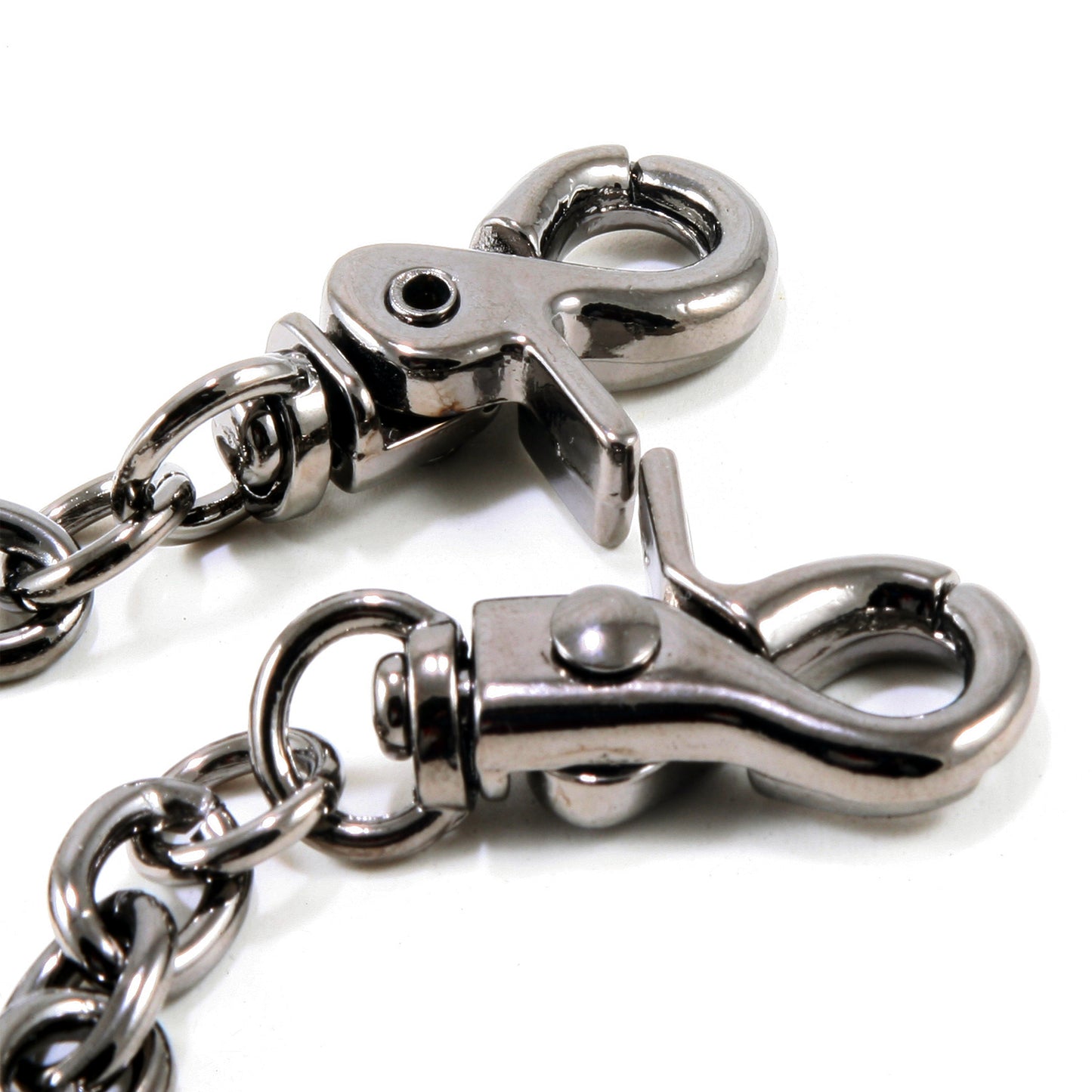 DK Simple Strong Biker Trucker Key Jean Wallet Chain (24.5") SLV/BLK SYC52MLT