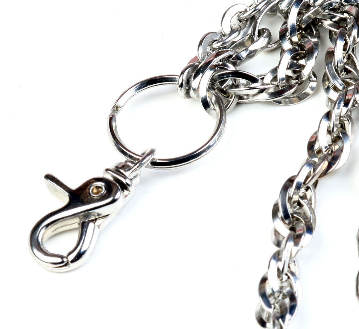 DK Basic 3 Line Connect EMO Biker Trucker Key Jean Wallet Chain (21") Silver CS73