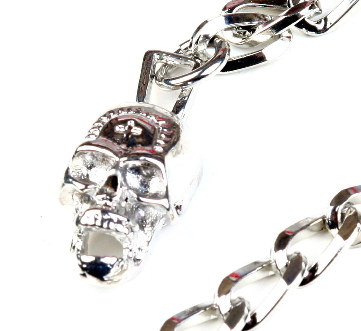 DK Strong Basic Skull Flat EMO Biker Trucker Key Jean Wallet Chain (26.5") CS91MLT
