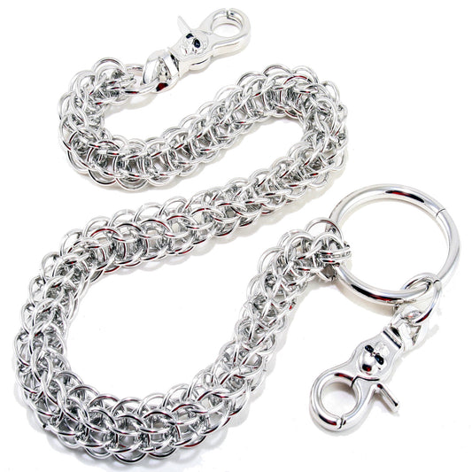 DK Heavy Monster Rope Biker Trucker Key Jean Wallet Chain (26") Silver CS05