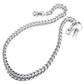 DK Simple Basic Thick Heavy Biker Trucker Key Jean Wallet Chain (13,21,31") SLV/BLK CS08MLT