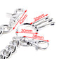DK Simple Basic Thick Heavy Biker Trucker Key Jean Wallet Chain (13,21,31") SLV/BLK CS08MLT