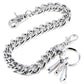 DK Simple Basic Thick Heavy Biker Trucker Key Jean Wallet Chain (13,21,31") SLV/BLK CS08MLT