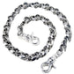 DK Medieval Skull Symbol Biker Trucker Key Jean Wallet Chain (27") Silver CS09