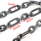 DK Durable Simple Basic Biker Trucker Key Jean Wallet Chain (22.5") SLV/BLK NCS65MLT