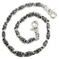 DK Strong Gothic Decoration Biker Trucker Key Jean Wallet Chain (27") Silver CS109