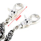 DK Strong Gothic Decoration Biker Trucker Key Jean Wallet Chain (27") Silver CS109