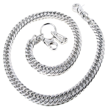 DK Basic Strong Leash Heavy Biker Trucker Key Jean Wallet Chain SLV/BLK CS11MLT
