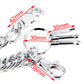 DK Basic Strong Leash Heavy Biker Trucker Key Jean Wallet Chain SLV/BLK CS11MLT