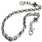 DK Cross Pendant Classic Biker Trucker Key Jean Wallet Chain (22/28")Silver CS111