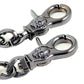 DK Heavy Skull Bone Trucker Rocker Biker Key Jean Wallet Chain (26.5") Silver CS112