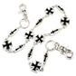 DK Simple Cross Symbol Biker Trucker Key Jean Wallet Chain (26.5") Silver CS12