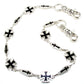 DK Simple Cross Symbol Biker Trucker Key Jean Wallet Chain (26.5") Silver CS12