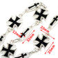 DK Simple Cross Symbol Biker Trucker Key Jean Wallet Chain (26.5") Silver CS12