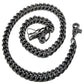 DK Simple Basic Thick Heavy Biker Trucker Key Jean Wallet Chain (13,21,31") SLV/BLK CS08MLT