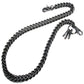 DK Simple Basic Thick Heavy Biker Trucker Key Jean Wallet Chain (13,21,31") SLV/BLK CS08MLT