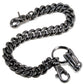 DK Simple Basic Thick Heavy Biker Trucker Key Jean Wallet Chain (13,21,31") SLV/BLK CS08MLT