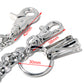 DK 2 Ring Biker Trucker Keychain Key Jean Wallet Chain (26.5") Silver CS125MLT