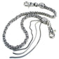 DK 3 Line Decorative Biker Trucker Key Jean Wallet Chain (26.5") Silver CS13