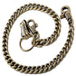 DK EMO Thick Basic Biker Trucker Keychain Key Jean Wallet Chain (21") SLV/BLK/BRN CS152MLT