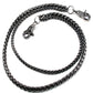 DK Double Roof Durable Basic Biker Trucker Key Jean Wallet Chain (24") SLV,BLK CS138MLT