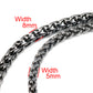 DK Double Roof Durable Basic Biker Trucker Key Jean Wallet Chain (24") SLV,BLK CS138MLT