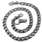 DK EMO Strong Basic Heavy Biker Trucker Key Jean Wallet Chain (23/30") RN/SLV/BLK CS47MLT
