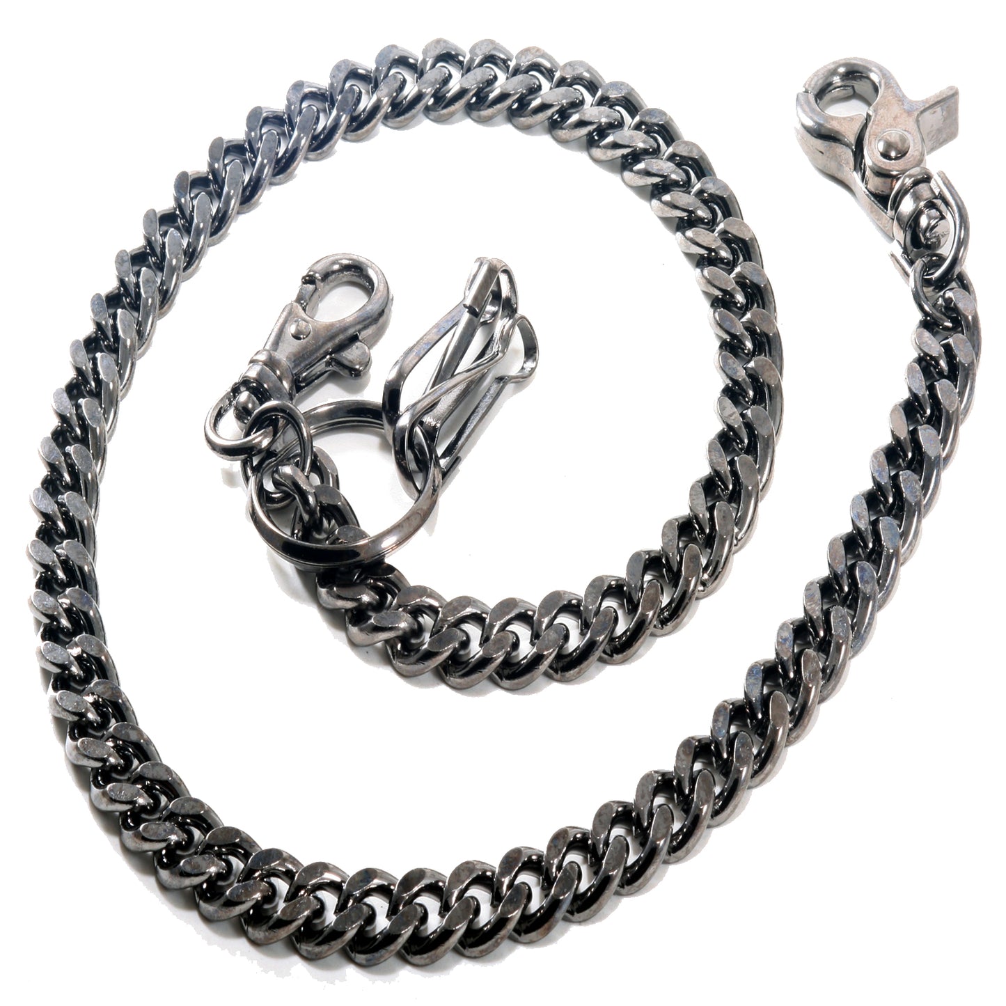 DK EMO Thick Basic Biker Trucker Keychain Key Jean Wallet Chain (23") BRN,SLV,BLK CS150MLT
