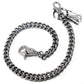 DK EMO Thick Basic Biker Trucker Keychain Key Jean Wallet Chain (21") SLV/BLK/BRN CS152MLT