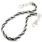 DK EMO Basic Suede & Twisted Biker Trucker Key Jean Wallet Chain (27") Black CS19