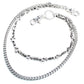 DK Suede Roof Biker Trucker Key Pocket Jean Wallet Chain (25") Silver CS22