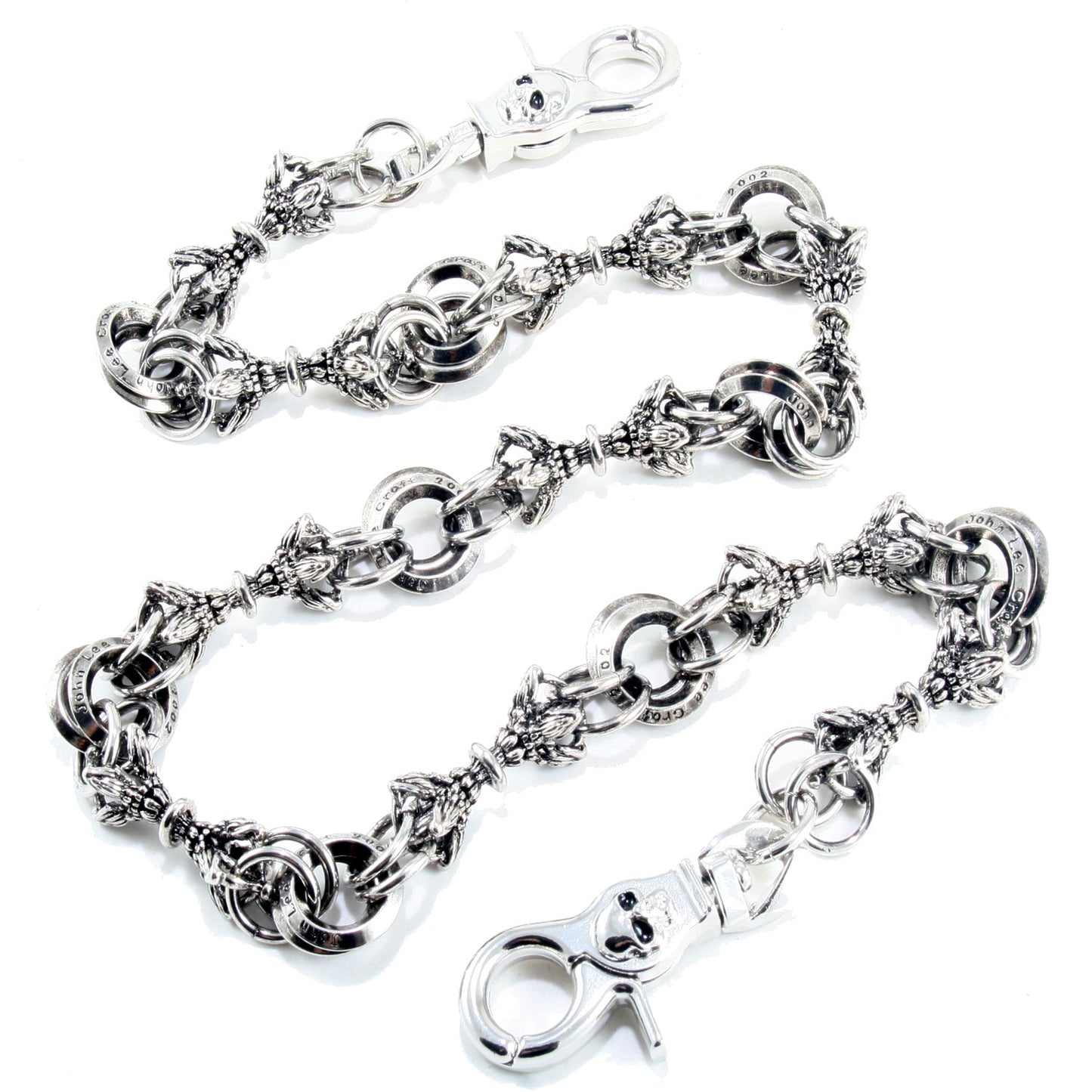 DK Classic Medieval Gothic Biker Trucker Key Jean Wallet Chain (22/26.5) Silver CS26MLT