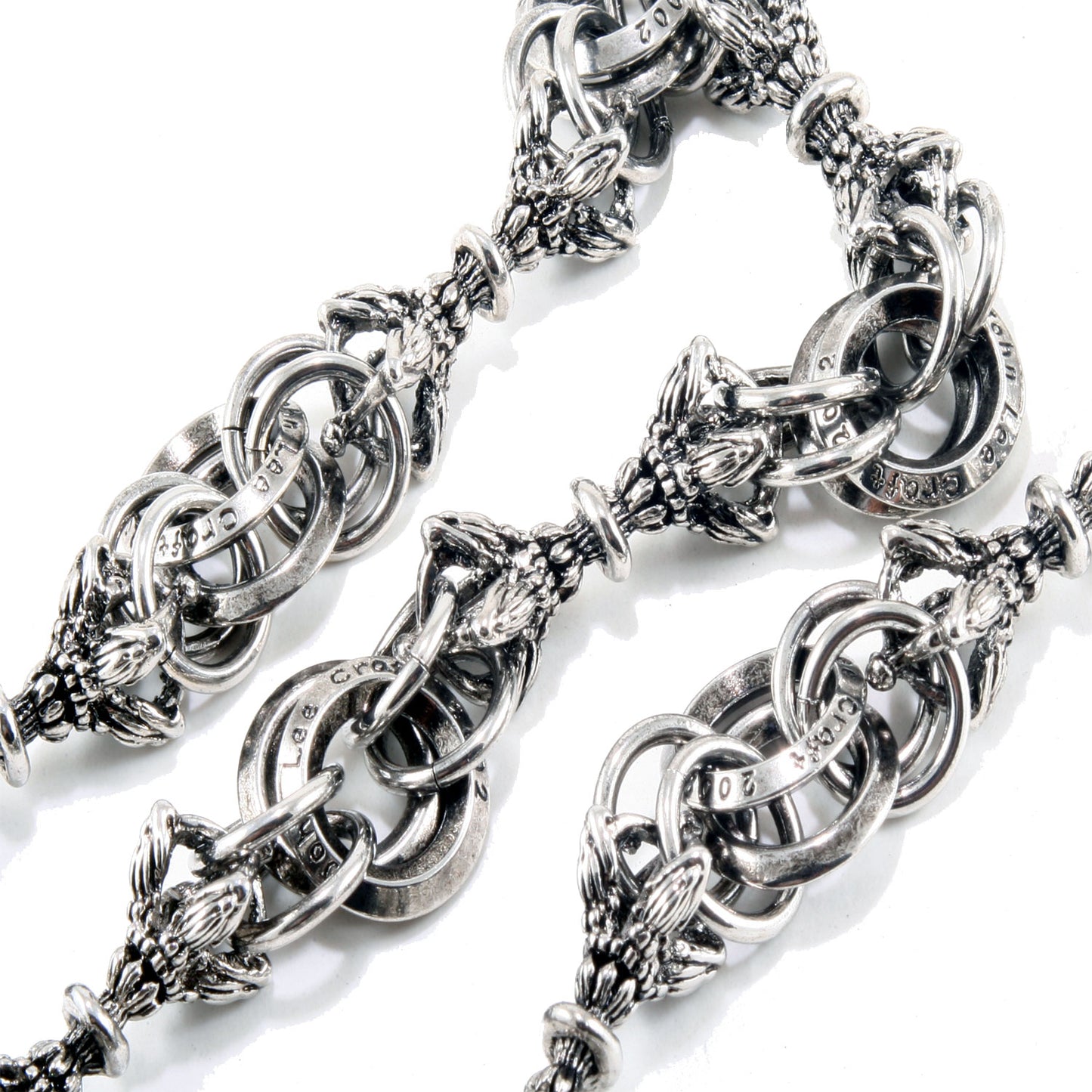 DK Classic Medieval Gothic Biker Trucker Key Jean Wallet Chain (22/26.5) Silver CS26MLT