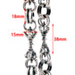 DK Classic Medieval Gothic Biker Trucker Key Jean Wallet Chain (22/26.5) Silver CS26MLT